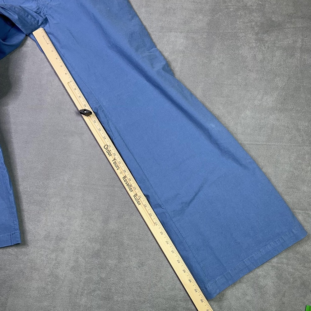 J.Crew Lizzie Pant 31T Tall Blue Wide Leg Cotton Linen Patch Pocket BW804 NEW - Picture 12 of 13
